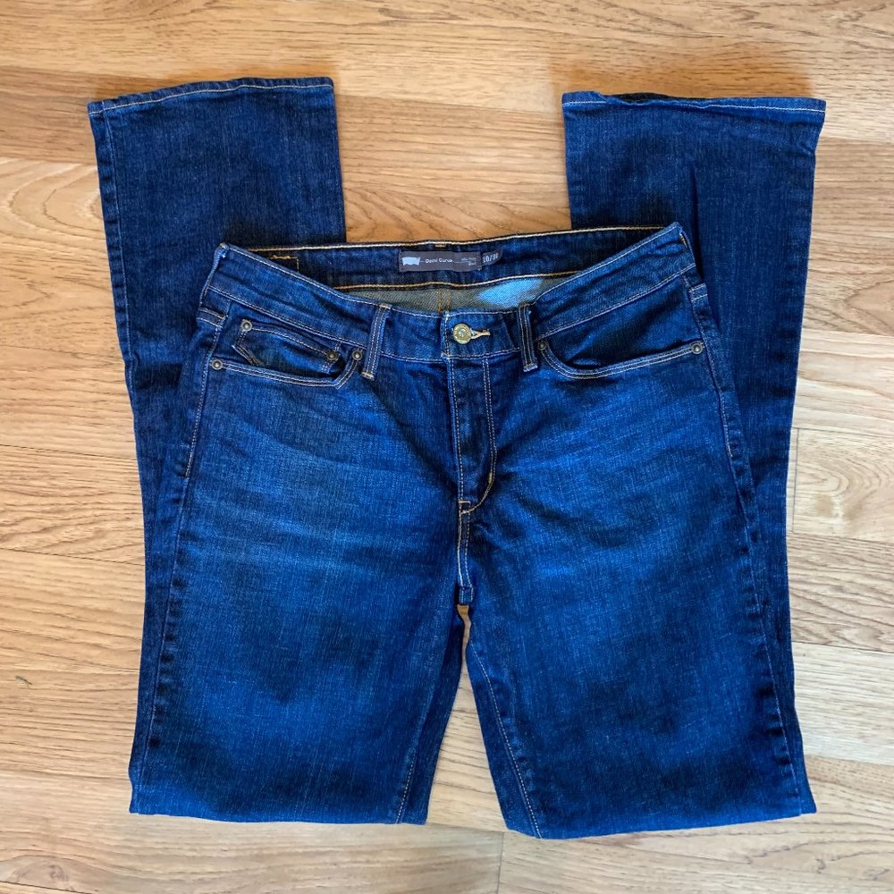 Levi's "Demi Curve" Mid Rise Bootcut Dark Denim Jeans - Women's Size 10/30